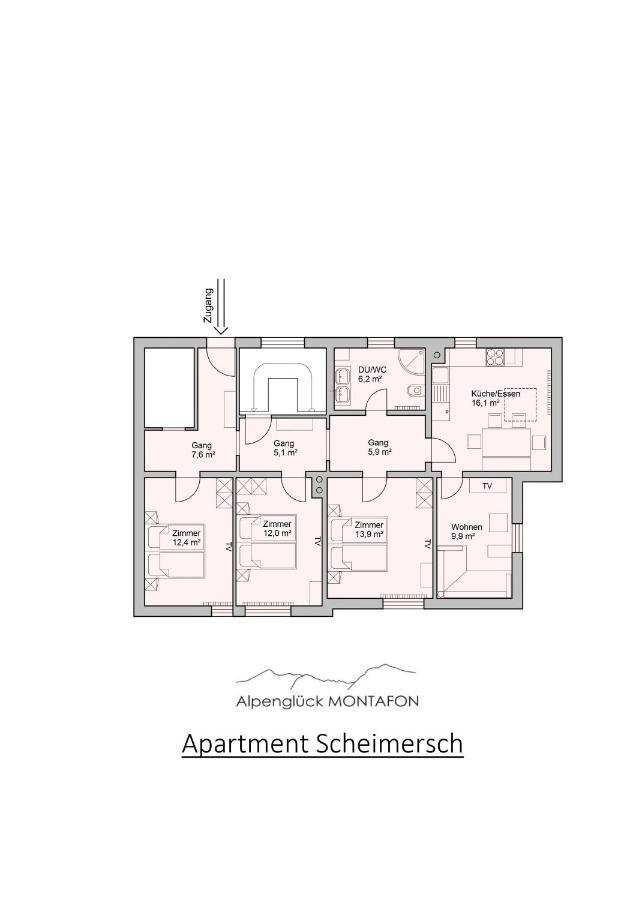 Ferienwohnung Alpenglueck Montafon Sankt Gallenkirch Exterior foto